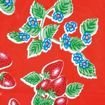Tafelzeil Kitsch Kitchen - Fresas Red