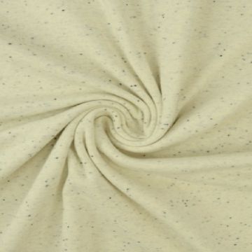 Katoenen Tricot Speckles Collection - Vanilla