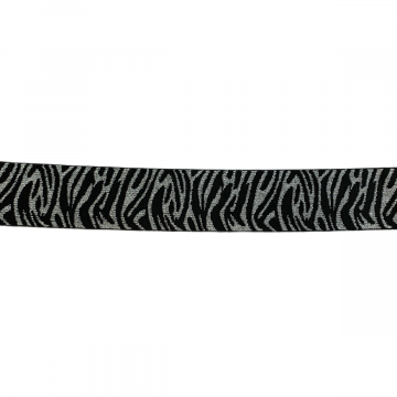 Elastiek - Glitter Glamour 40 mm - Animal Silver