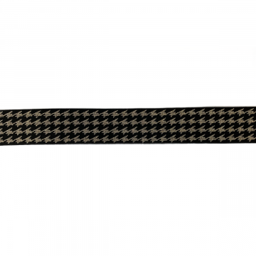 Elastiek - Glitter Glamour 40 mm - Pied de Poule Gold