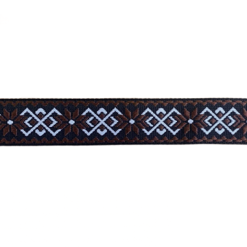 Luxe Tassenband - Snowflake - Brown/Black/White