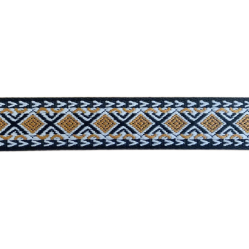 Luxe Tassenband - Diamond - Ocher/Taupe/Black