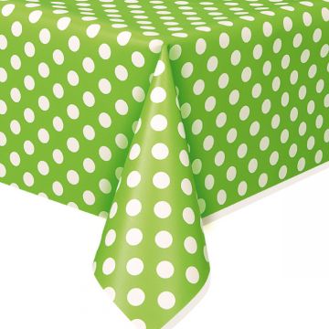 tafelzeil polka dot zwart 