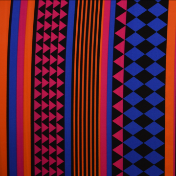 lycra met een zomers gekleurde print
