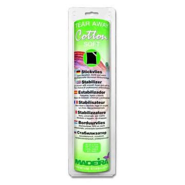 Madeira - Cotton Soft tear-away 0.3x10m - zwart