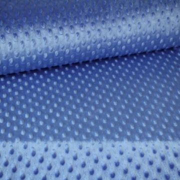 Minky Fleece Dots - Royal Blue