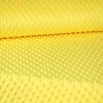 Minky Fleece Dots - Yellow