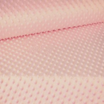Minky Fleece Dots - Baby Pink 