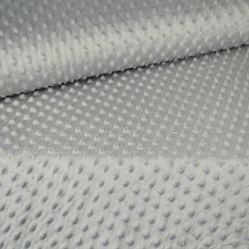Minky Fleece Dots - Lavender Grey