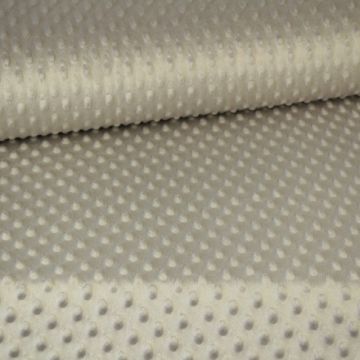 Minky Fleece Dots - Silver Grey