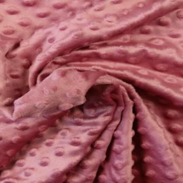 Minky Fleece Dots - Sweet Pink 