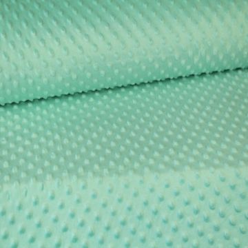 Minky Fleece Dots - Soft Mint