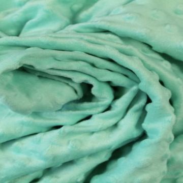 Minky Fleece Dots - Soft Mint