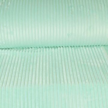 Minky Fleece Stripes - Mint