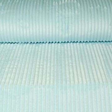 Minky Fleece Stripes - Light Blue