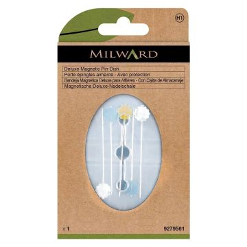 Milward - Speldenkussen magneet met deksel en opbergdoos - wit