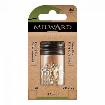 Milward Veiligheidsspelden - 27mm - Zilver