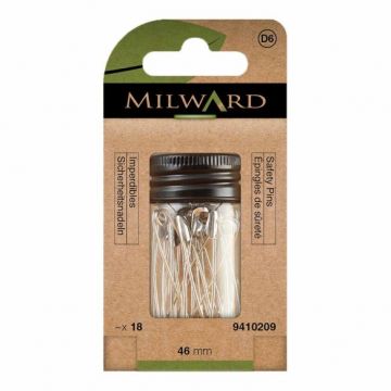 Milward Veiligheidsspelden - 46mm - Zilver