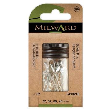 Milward Veiligheidsspelden Mix - 27mm/46mm - Zilver