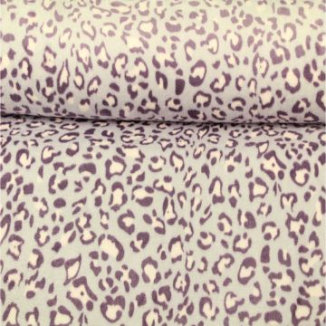 Knuffelfleece - Animal Spots Purple