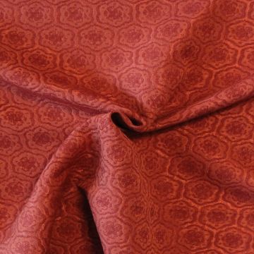 jacquard gobelin - Dark Coral Flowers