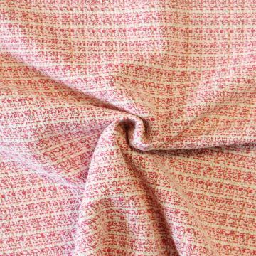 Bouclé - Fijne Ruit Fuchsia/Wit/Goud