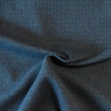 Bouclé - Grafisch Staalblauw/Zwart