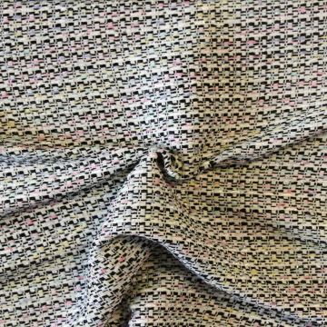 Bouclé - Gemêleerd Zwart/Wit/Pastel/Zilver