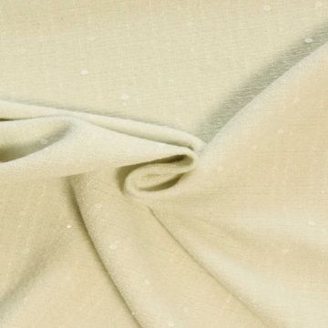 bouclé - Roomwit met witte pailletten