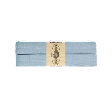 Oaki Doki Tricot Biaisband - Oud Licht Blauw 921