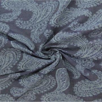 Chambray - Paisley on Dark Blue