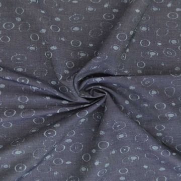 Chambray - Circles on Dark Blue
