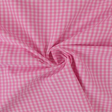 Blousestof - Ruitje Roze