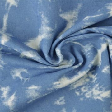 Chambray - White Tie Dye on Classy Blue
