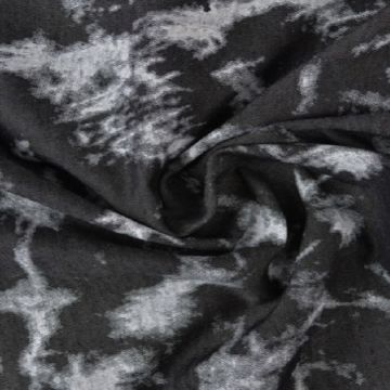 Chambray - White Tie Dye on Black