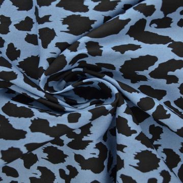 Chambray Animal Spots - Bright Blue