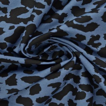 Chambray Animal Spots - Old Blue