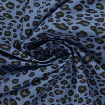 Chambray Leopard - Old Blue