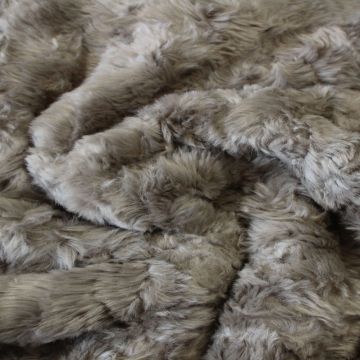 Faux Fur - Dark Taupe/Grey