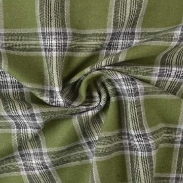 Flanel Ruiten - Mossgreen/Black/White