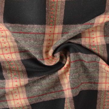 Flanel Ruiten - Beige/Red/Black/Old Pink