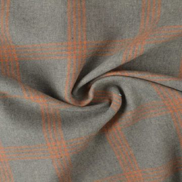Flanel Ruiten - Mousse Grey/Ocher