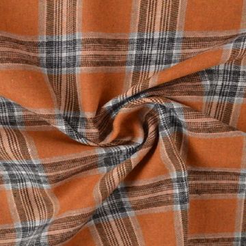 Flanel Ruiten - Rusty/Black/White