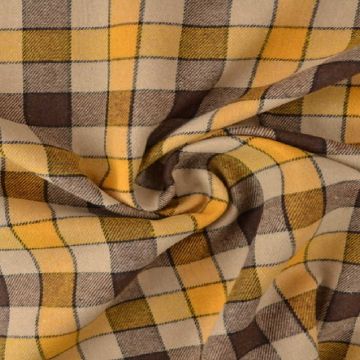 Flanel Ruiten - Ocher/Brown/Beige