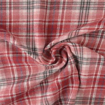 Flanel Ruiten - Dark Red/White/Pink/Grey