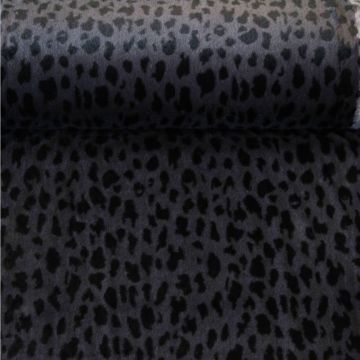 Fur - Leopard Dark Grey/Purple