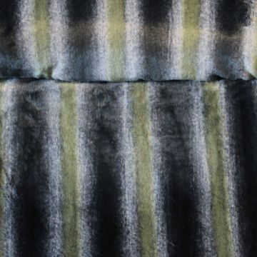 Fur - Stripes Green/Grey/Blue