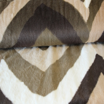 Fur - Zigzag Beige/Green
