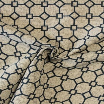 Jacquard Gobelin - Blue/ Light grey Design