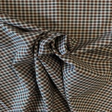 Blousestof - Warm Brown/Antracite/Light Grey